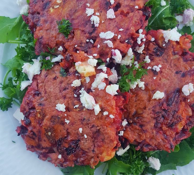 Beetroot Carrot Quinoa Fritters