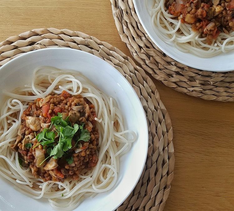 Lentil Spaghetti Bolognese