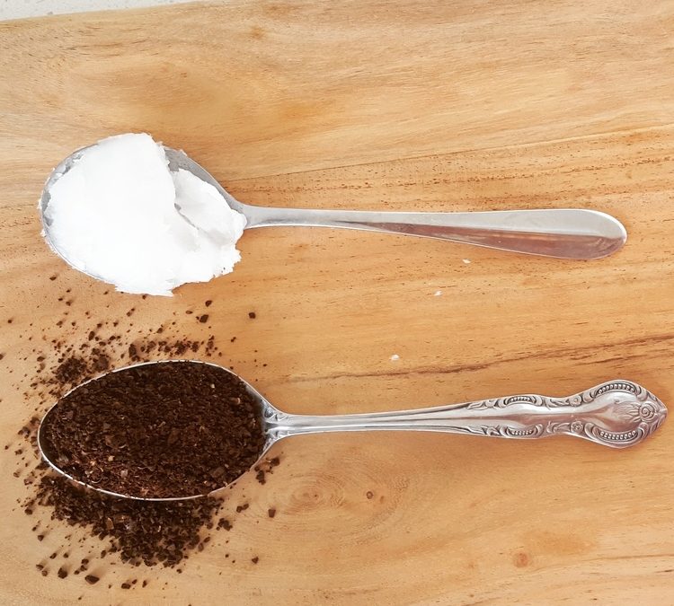 DIY Coconut Coffee Face Exfoliator