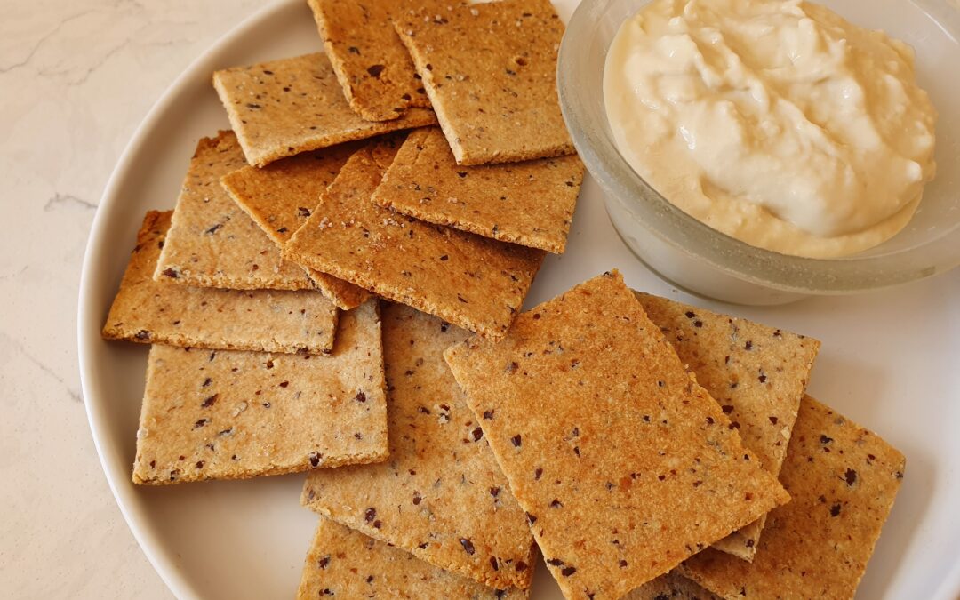 4 Ingredient Almond Meal Crackers
