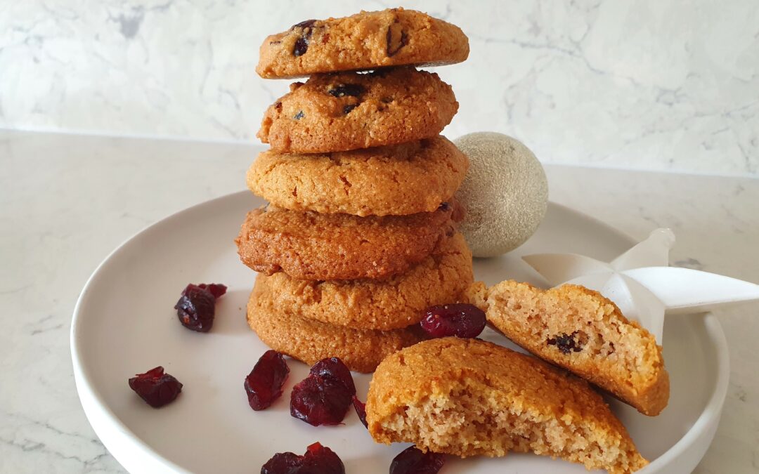 Almond Meal & Cranberry Cookies